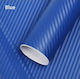 Car Tape Stickers Carbon 4D 200 x 75cm in Blue Color 1pcs
