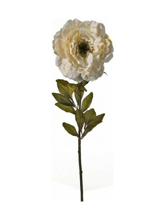 Zaros Artificial Decorative Branch Rose White 84cm 1pcs