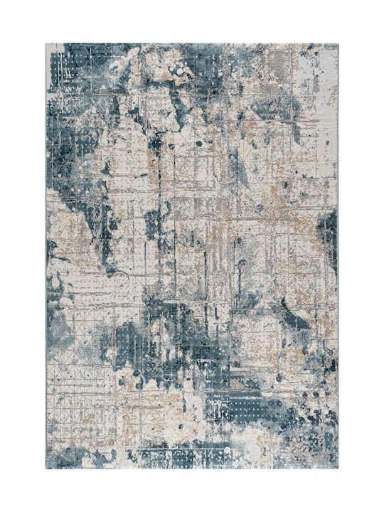 Balsan Modern Bedroom Rug Set Oscar Blue 3 Pieces [8599 80x150cm]