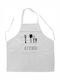 Keskor Waterproof Apron White 71x68cm