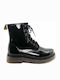 Commanchero Original Women's Patent Leather Ankle Boots Black