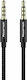 Powertech TRRS Audio Cable 3.5mm Male - 3.5mm Male Black 1m with Gold Plated Terminals