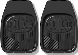 Auto Gs Front Mats Universal Tray Type 2pcs from Rubber Black