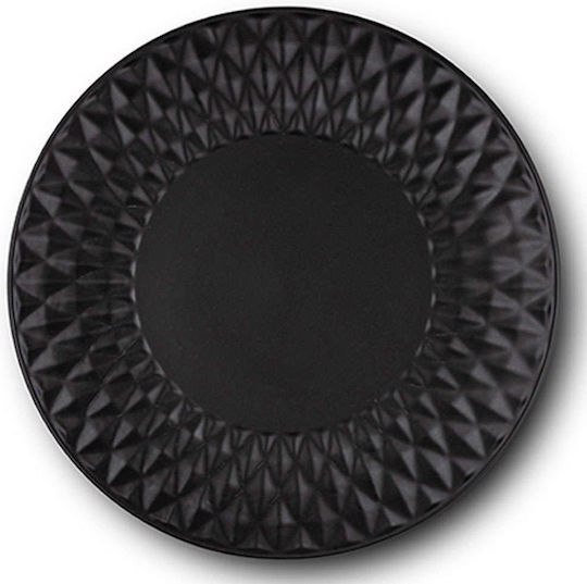Nava Soho Classic Πιάτο Ρηχό Κεραμικό Μαύρο με Διάμετρο 27cm