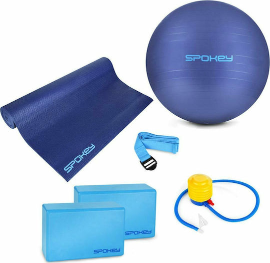 Spokey Set Asteya Μπάλα Pilates σε Μπλε Χρώμα