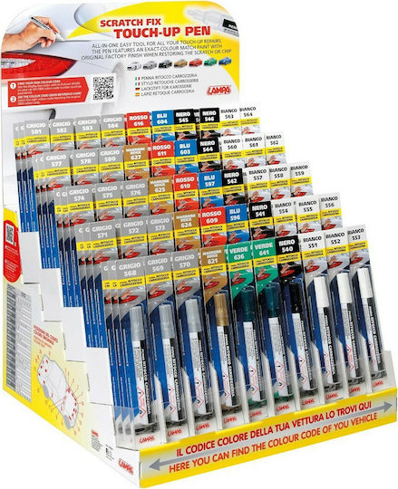 Lampa Стойка за изложбени продукти Ш41xД40xВ57см Scratch Fix Touchup Pens