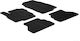 Gledring Set of Front and Rear Mats 4pcs for Ford B-Max 2012-2017 Black