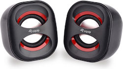 Equip Mini USB Lautsprecher 2.0 mit Leistung 3W Rote