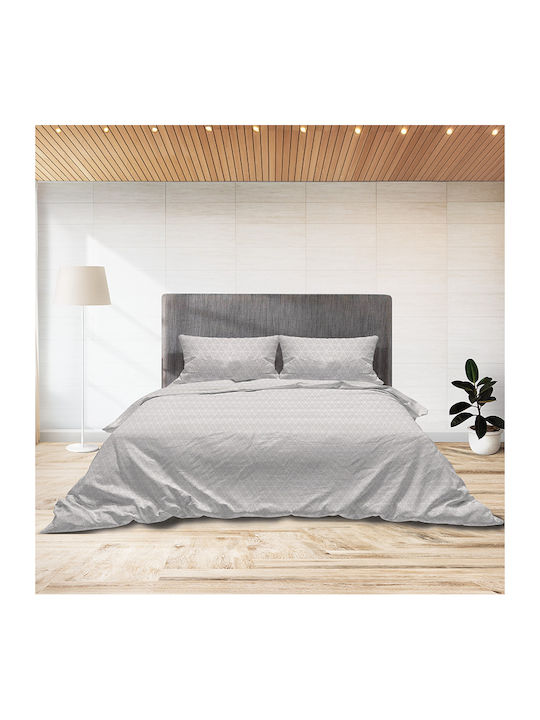 Sunshine Set de Cearceafuri Single 160x250cm Flannel 940 Grey 3buc