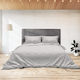 Sunshine Set de Cearceafuri Single 160x250cm Flannel 940 Grey 3buc
