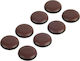 Fixomoll 566431103 Round Furniture Protectors with Sticker 25mm 8pcs