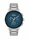 Boss Peak Men's Watch 44mm Chronograph Battery with Silver Metal Bracelet