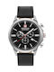 Swiss Military Hanowa Chrono Classic II Herrenuhr 45mm Chronograph Batterie mit Schwarz Lederarmband