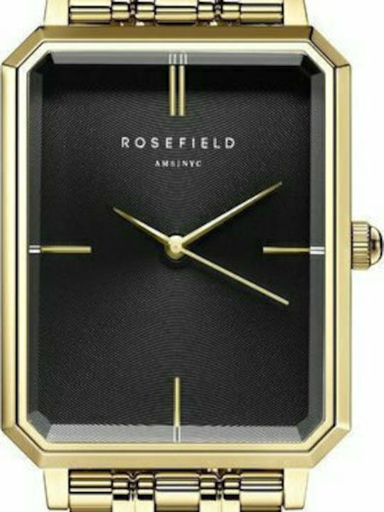 Rosefield The Elles Women's Watch with Gold Metal Bracelet