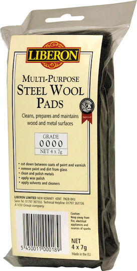 Liberon Ατσαλόμαλλο Steel Wool 4x7g