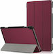 Tri-Fold Flip Cover Piele artificială Burgundia (Galaxy Tab A7)