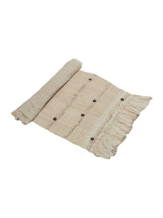 Espiel Cotton & Polyester Tablecloth Runner Beige 50x200cm