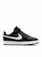 Court Court Borough 2 Kids Sports Shoes Basketball with Hoop & Loop Closure Black / White