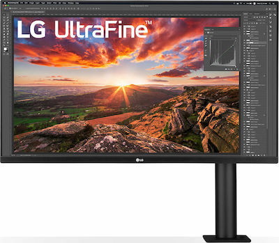 LG UltraFine Ergo 32UN880-B IPS HDR Monitor 31.5" 4K 3840x2160 με Χρόνο Απόκρισης 5ms GTG