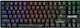 Armaggeddon MKA-5R Falcon Gaming Mechanical Keyboard Tenkeyless with Custom Blue Switches and RGB Lighting English US