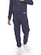 Body Action Men's Fleece Sweatpants with Rubber Navy Blue