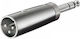 Pairdeer Converter XLR Male to 6.3mm Male Silver 1 Piece 02.009.0007