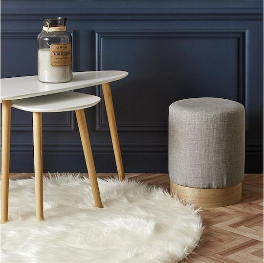 Living Room Rug 115cm Ecru