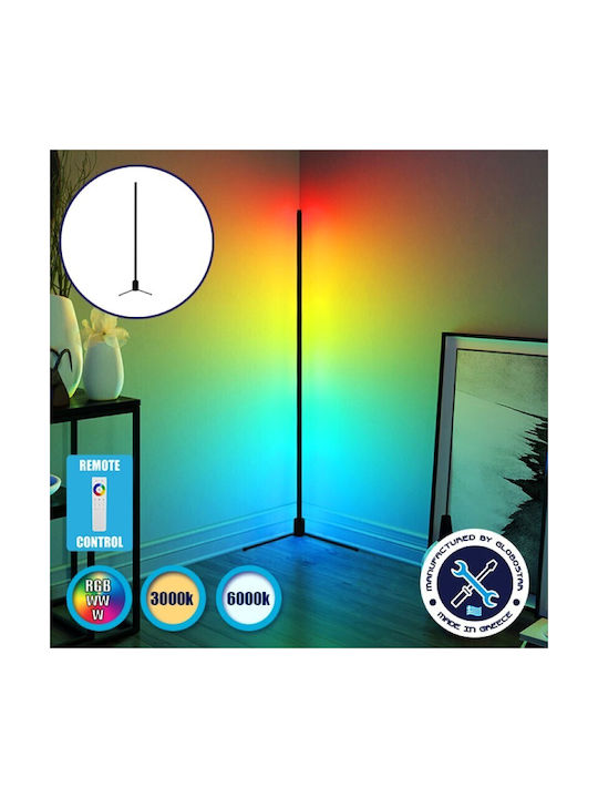 GloboStar LED Φωτιστικό Δαπέδου Υ150εκ. Μαύρο GloboStar LED Φωτιστικό Δαπέδου Υ150εκ. Μαύρο