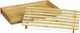 Rectangular Wooden Chopping Board for Bread Beige 35x25cm