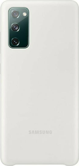 Samsung Silicone Cover Umschlag Rückseite Silikon Weiß (Galaxy S20 FE)
