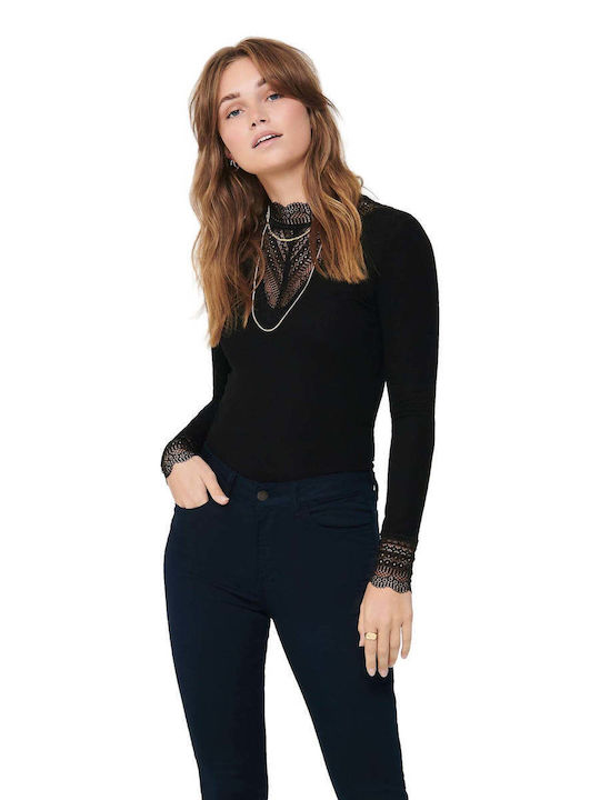 Tilde Damen Bluse Langärmelig Black