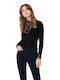 Tilde Damen Bluse Langärmelig Black