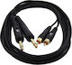 Bridgecable Cable 2x 6.3mm male - 2x RCA male 1.5m (29-0640)