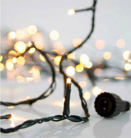 100 Lights LED 10m. Warm White in String 1pcs