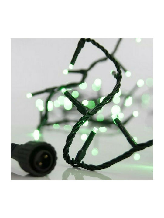 100 Weihnachtslichter LED 5für eine E-Commerce-Website in der Kategorie 'Weihnachtsbeleuchtung'. Grün Elektrisch vom Typ Zeichenfolge mit Grünes Kabel Eurolamp