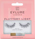 Eylure Fluttery Light Βλεφαρίδες 117 Μαύρες Light & Wispy με Κόλλα