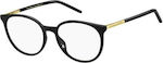 Marc Jacobs Plastic Eyeglass Frame Black MARC 511 807