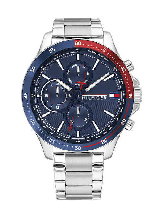 Tommy Hilfiger Bank Ceas cu Baterie cu Brățară din Metal