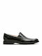 Clarks Un Aldric Slip Leder Herren Mokassins in Schwarz Farbe