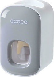 Ecoco Βάση Στήριξης Οδοντόβουρτσας με Αυτόματο Διανομέα Οδοντόκρεμας Επιτοίχια Πλαστική Πολύχρωμη