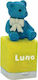 Luna Bear Plastic Sharpener Multicolour with Eraser