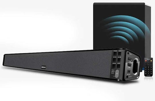 Sonic Gear BT5500 Soundbar 2.1 Bluetooth και HDMI 40W με Ασύρματο Subwoofer και Τηλεχειριστήριο Μαύρο