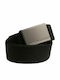 Men's Belt Fabric Webbing Belt Black