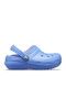 Crocs Ανατομικές Παιδικές Παντόφλες Μπλε Classic Lined