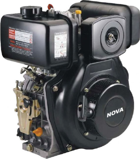 Nova LD170F Κινητήρας Πετρελαίου 5hp Μέγιστων Στροφών 3000rpm με Σφήνα και Μίζα