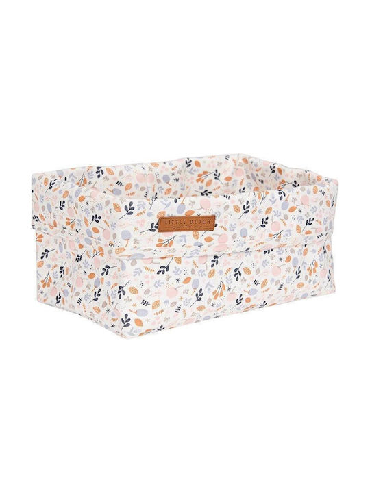 Little Dutch Coșuleț de depozitare pentru articole de îngrijire pentru bebeluși Little Flowers Rectangle Multicolor 1buc