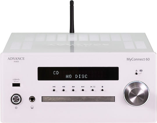 Advance Acoustic Ολοκληρωμένος Ενισχυτής Hi-Fi Stereo MyConnect 60 70W/4Ω 48W/8Ω Λευκός