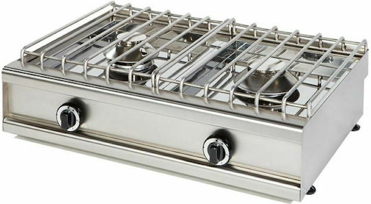 Vrettos Kallisti 2 Εστία Φυσικού Αερίου Διπλή 19.5kW 80x55x19cm Φυσικού Αερίου