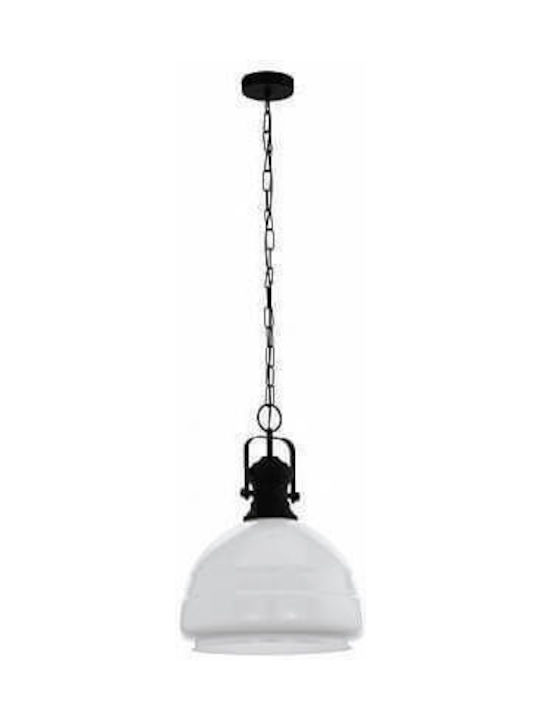 Eglo Combwich 1 Hängende Deckenleuchte Einfaches Licht für Fassung E27 Schwarz