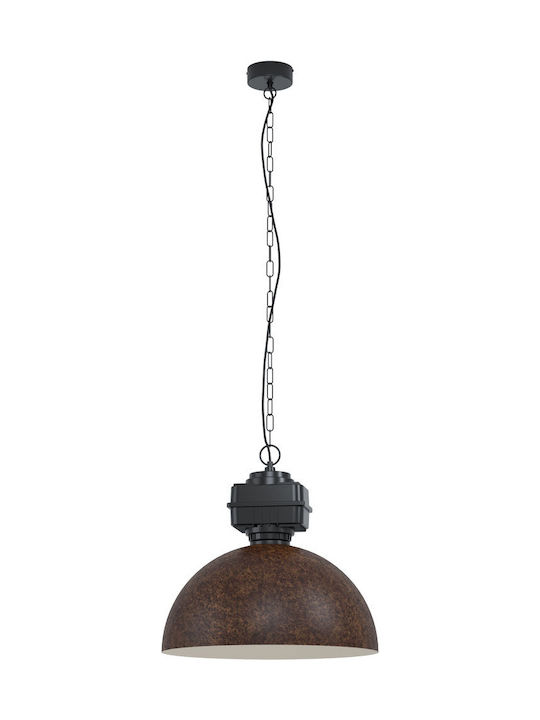 Eglo Rockingham Pendant Light Suspension for Socket E27 Brown